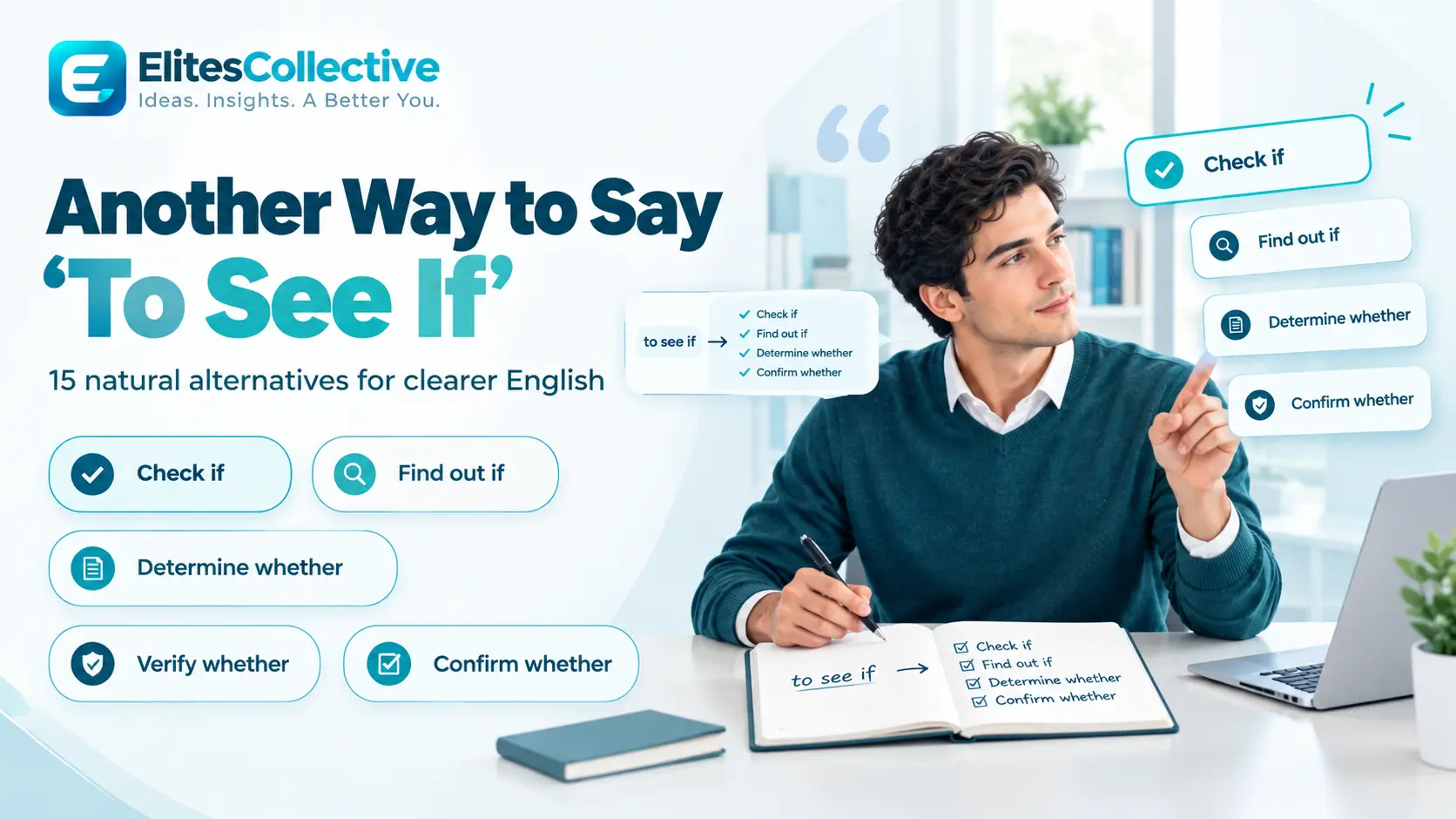 another way to say to see if