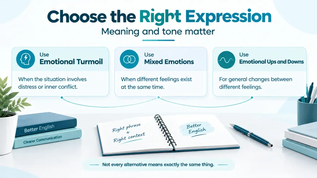 Usage guide showing common mistakes when choosing alternatives to emotional rollercoaster