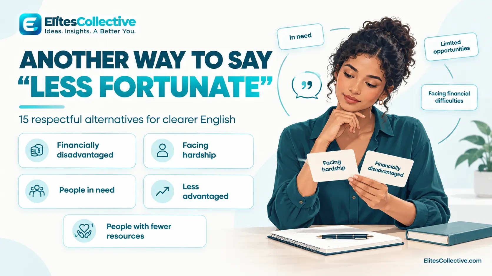 another way to say less fortunate