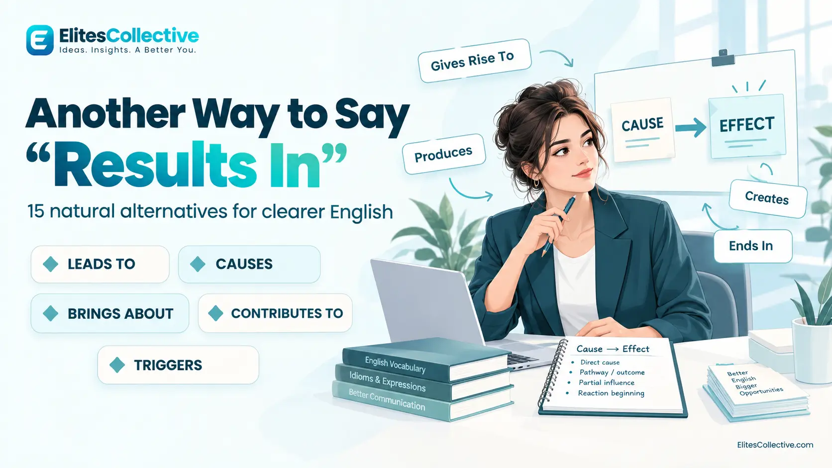another way to say results in