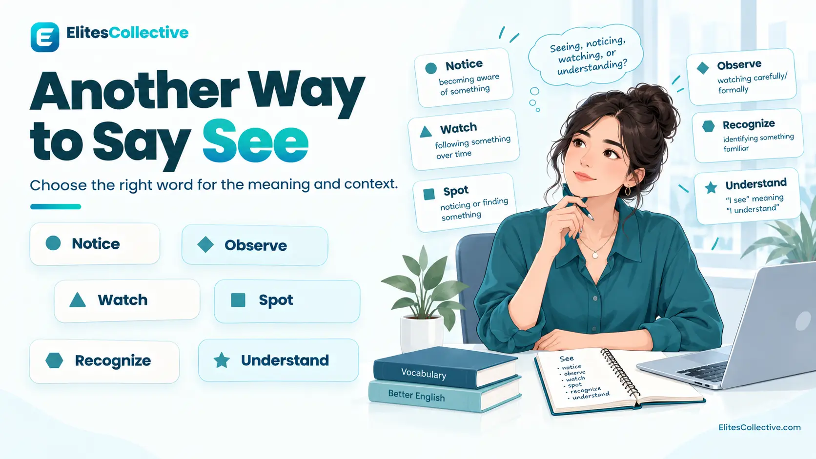 another way to say see