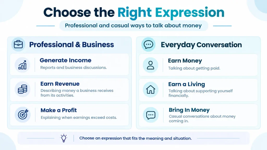 Helps readers select an expression that suits an email, résumé, business discussion, or everyday conversation without treating all alternatives as interchangeable.
