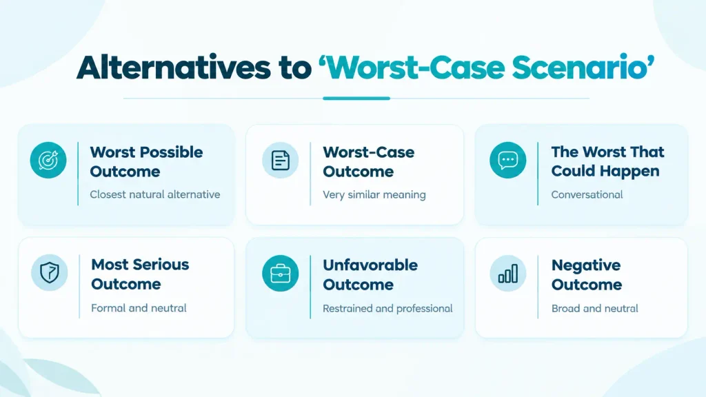 Quick reference guide showing alternatives to worst-case scenario with different tones